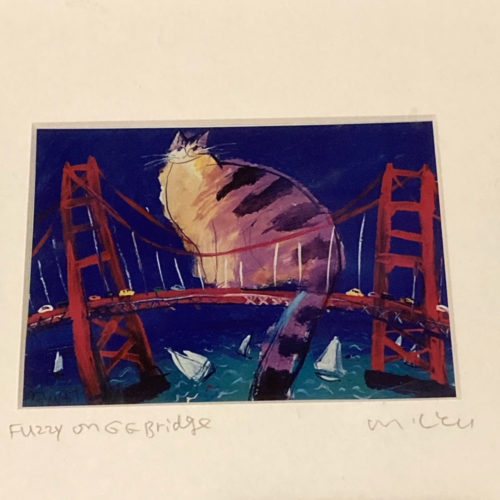 Signed and framed Michael Leu print